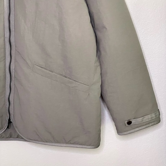 NWT Richie Le Nylon Half Zip Puffy Jacket Chalk Taupe Grey XL - Picture 5 of 12